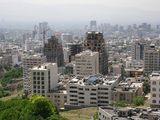 Teheran Elburzhaenge Blick hinab